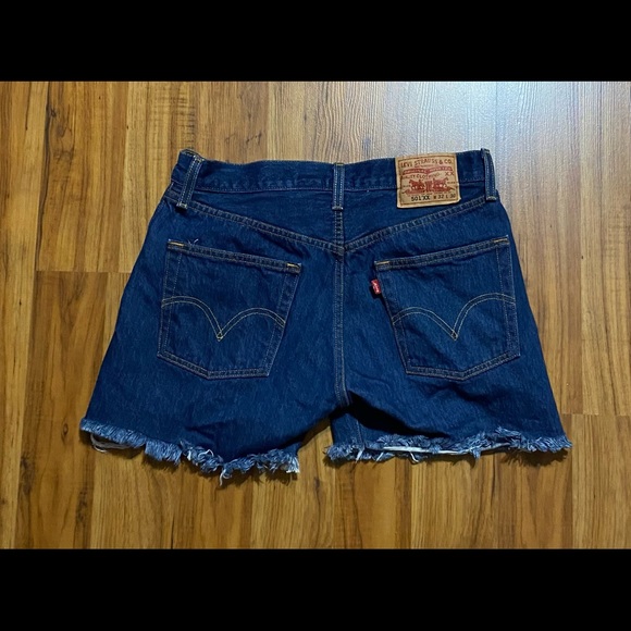 Levi’s 501 XX Jean Shorts Waist 32 Cutoffs Blue Denim - Picture 5 of 15